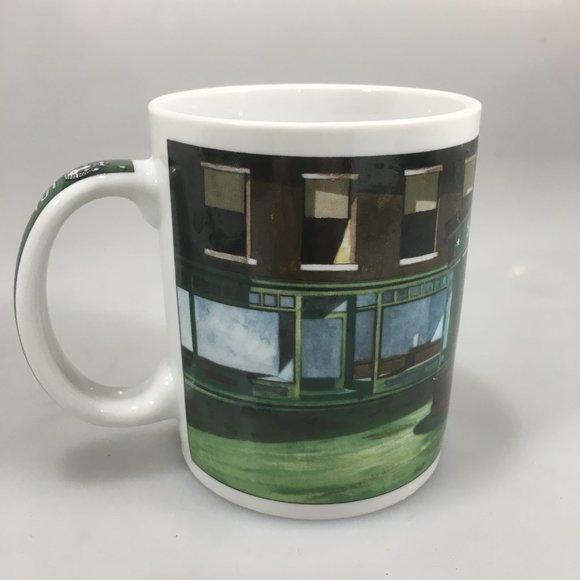 Starbucks Chaleur Nighthawks Edward Hopper Diner Coffee Mug 12 oz D Burrows - Picture 3 of 6